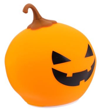 Operitacx 1pieza Lámpara De Noche De Diseño De Calabaza Luz Ambiental Usb Recargable Para Halloween y Decoración Festiva Color Amarillo