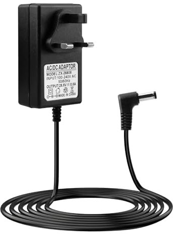 28.8V Charger for Shark Vacuum Cleaner, 2M Replacement Power Charging Cable for Shark DuoClean IZ201UK IZ201UKT IZ202UK IZ202UKT IZ201 IZ251 IF200 IF201 IF202 IF250 IF251 IF281 IF285 IR141 IR200
