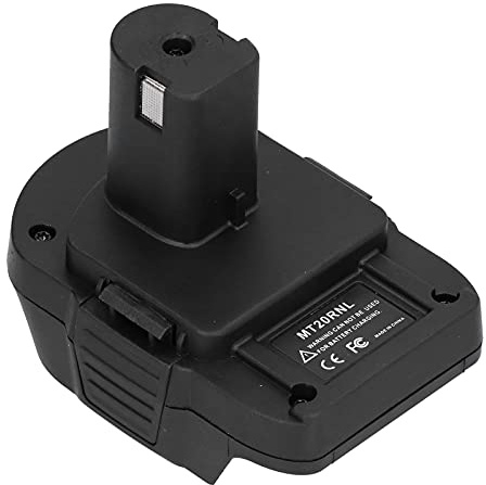 Julihai Adaptateur Convertisseur de Batterie MT20RNL pour Batterie 18V, Convertisseur de Lithium Interchangeable pour Outils électriques, ABS + PC, Noir, 1 Paquet