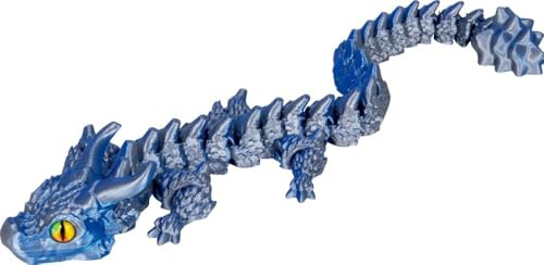 Die Spiegelburg - Felsen-Drache - Kristalltier (blau/grau) - 99125, glänzendes Dinosaurier Spielzeug, Schimmernde Deko fürs Kinderzimmer, Jungen und Mädchen zum Geburtstag