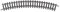 T14922 N Minitrix Gleis Gebogenes Gleis 30 ° 228.2 mm 10 St.