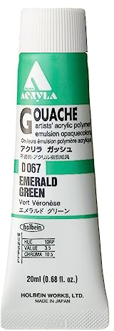 Holbein Acryla Gouache Emerald Green (A) 20ml