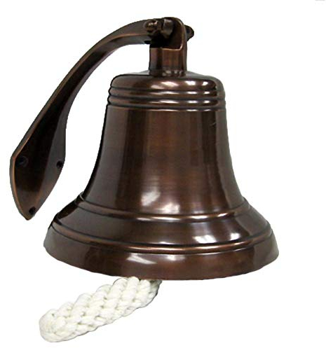 Nagina International Navire Nautique Bell de 7 au Fini cuivre Antique