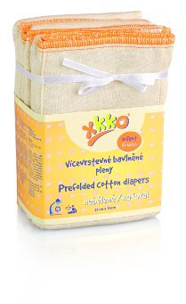 Prefold Kalifornische Windel 6er-Set Infant (32 x 34 cm)