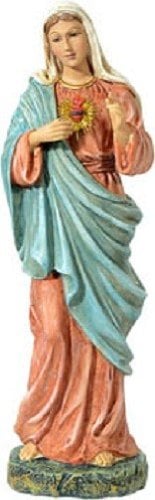 Religiöse Figur - Maria stehend Mehrfarbig ca. 28 cm aus Polyresin