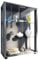 VCM Glasvitrine stehend | Vitrine Glas mit ESG-Sicherheitsglas | Maße ca. H. 80 x B. 60 x T. 25 cm | Standvitrine Glas | Modern und platzsparend | Glas Vitrinenschrank – Sintalo Silber
