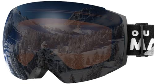 OutdoorMaster Ski Goggles PRO - Frameless, Interchangeable Lens 100% UV400 Protection Snow Goggles for Men & Women