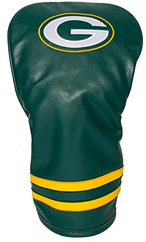 Team Golf NFL Green Bay Packers Vintage Driver Head Cover Vintage Driver Golf Club Headcover, Form Fitting Design, Retro Design & Superb Embroidery