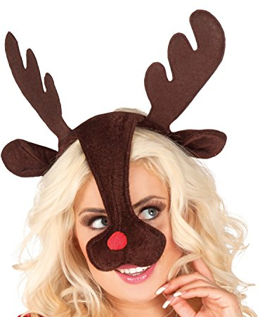 Boland 13408 - Haarreif Rudolph, Einheitsgröße, braun