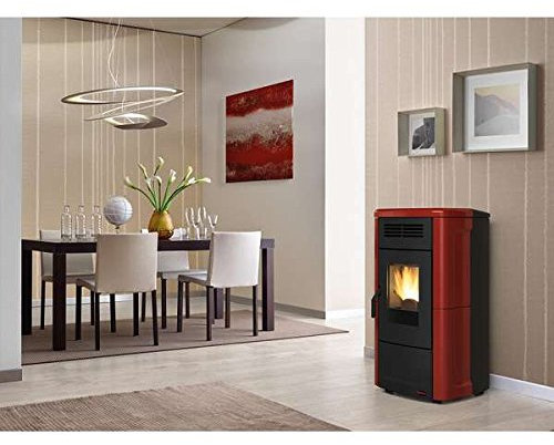 NORDICA EXTRAFLAME Stufa a Pellet Novella Plus Rivestimento in Maiolica Potenza Termica 10.2 kW 292 m3 Riscaldabili