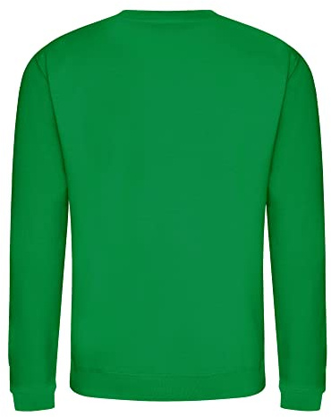 AWDis Men's Sweat Sweatshirt, Green (Kelly Green), Large