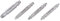 Trend 4-Piece Grabit Screw Extractor Set, Remove Damaged Screws and Bolts Effortlessly, GRAB/SE2/SET