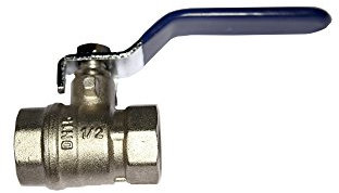 EDM 01620 Total Step Kugelhahn, Gold, 1/2