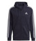 adidas Men's Essentials Fleece Hooded Track Top, Legend Ink, M