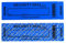 TamperSeals Group - 50 Stück 35 x 120 mm Blaue No Transfer Manipulationssichere Sicherheits Garantie Void Etiketten/Aufkleber/Sicherheitssiegel mit 1 Barcode & 3 Seriennummern
