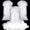 Riakrum Kunstschnee-Dekoration, flauschige Faser, Füllung, weißer Schnee für Baumbedeckung, Heim- und Party-Dekorationen (180 g)
