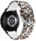 SeNool 20mm Armband für Samsung Galaxy Watch 7/6 / 5/4 (40mm 44mm) / FE / 6 Classic (43mm 47mm) / 5 Pro 45mm, Silikon Ersatzbänder Armbänder für Galaxy Watch Active 2 40mm 44mm - Leopard