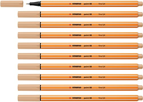 STABILO - Fineliner - point 88-10er Pack - beige