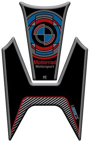 Paraserbatoio.it Kunstharz-Aufkleber, 3D-Effekt, kompatibel mit BMW R 1200 GS von 2016 bis 2019, Motorsport, Schwarz, Tankpad