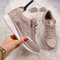 Stivaletti e Stivaletti da Donna Scarpe Basse in Pelle PU con Suola Imbottita e Cerniera Laterale Sneakers Alte alla Moda,Cromo,38EU