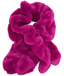 QUEEN HELENA Écharpe Hiver pour Femme SC01 fuchsia, Taille unique