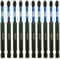 10 x Rennie Tools 100mm Long PH2 Impact Screwdriver Driver Bits Set. Magnetic Phillips No.2 Heavy Duty Impact Driver Bit Set. Extra Long PH2 Bits. Hex Shank. Cross Head. Black Oxide Coating