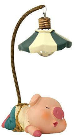 OSALADI Schreibtisch-LED-Lampe Geschenke In Mode Nachtlicht LED Nacht Glühbirnen Mini Nachtlicht Mikro Landschaft Licht Figur Dekor Puppe Schreib Schweinchen Nachtlicht Schweinchen Licht