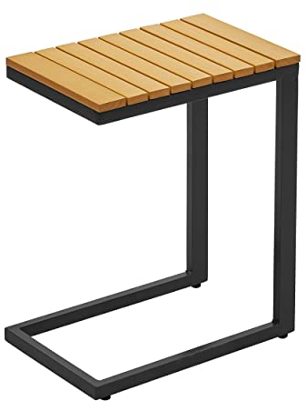 Gartenfreude Aluminium Tisch, Gestell: dunkelgrau/WPC: Teak
