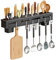 VBNZBK Porte-ustensiles de Cuisine Avec 6 Crochets Amovibles,Barre Ustensiles Cuisine Mural,Porte-ustensiles Suspendu pour Suspendre les Ustensiles de Cuisine pour la Maison,la Salle à Manger