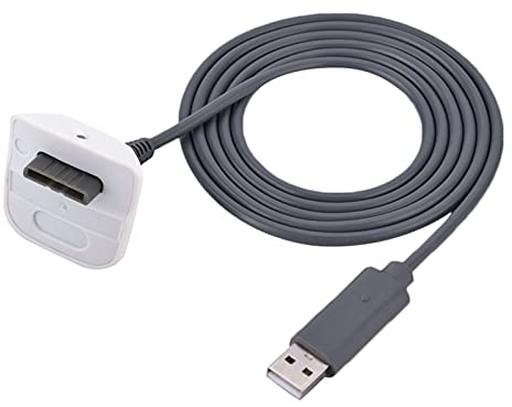 Caricabatterie USB Cavo di Ricarica USB Per 360 Rame Puro Per Microsoft Per Controller Wireless 360 Caricatore USB Cavo di Ricarica Rapida Cavo (bianco) (Bianco)