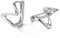 Reffeer 925 Sterling Silber Ocean Wave Creolen Huggies für Frauen Kleine Creolen Minimalistische Ohrringe (A-Silver)