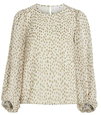 Vila Damen Vifalia O-Neck L/S Top-Noos Langarmbluse