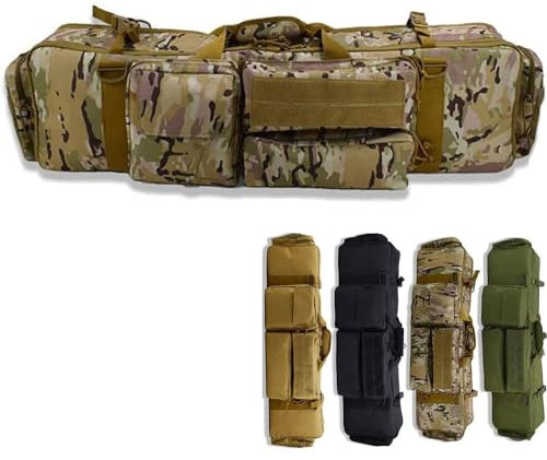 Waffentasche Gewehrtasche Langwaffentasche ， Rifle Case Futteral mit 2 Hauptfächer für M249 A