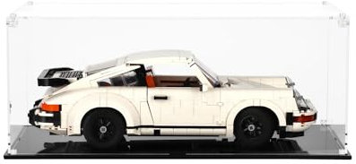 icuanuty Acryl Vitrine für Lego Wave Creator Expert Porsche 911 10295,Staubdichte Lagerung Vitrine für Lego 10295 Spielzeugauto, für Lego-Liebhaber (Nur Vitrine), Size:45x20x15 cm