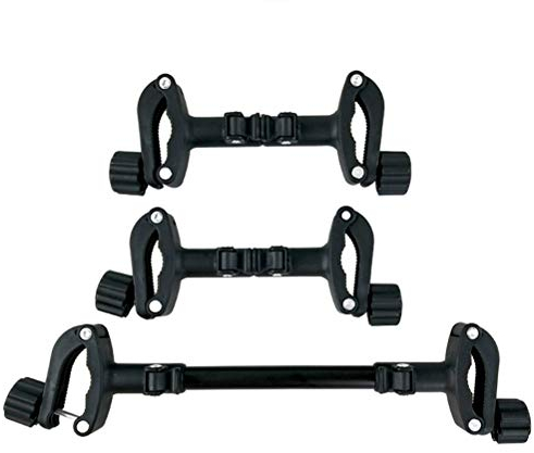 3-teiliges Verbindungsstück, Verbindungsstück für Kinderwagen, Zubehör für Zwillingskinderwagen. Verwandeln Sie Zwei Kinderwagen mit Einem Einfachen Druck in Einen (BLACK)