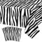 4Pcs Zebradruck Tischtuch, rechteckige Safari Tier Tischdecken, Zebra gestreifte Tischdecke für Zoo Dschungel Safari Zebra Zwei Wilde Geburtstag Dekorationen,