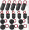 KUOQIY 16 PCS 3V Button Coin Cell Battery Socket Case Box Kit, CR2032 Battery Holder with Wire Lead Switch, Coin Cell Switch Battery Holder, with Screwdriver and Screws, Black