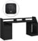 Vicco Gaming Tisch Sonic, Schwarz, 179.8 x 65.5 cm mit LED-Beleuchtung und QI- Ladestation