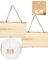 QLEUIFT 2 pcs Holz für Brandmalerei Holzschild zum Aufhängen Unfertiges Blanko Holzschild Türschild mit Gravur Rechteckiges Hängendes Holzschild mit Juteseil Hängende Dekorative Holztafel Holzbrett
