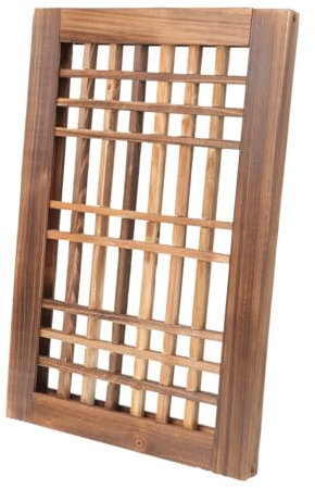 ULDIGI Landhausstil Wand Deko Vintage Holzfensterrahmen Rustikale Wanddeko Holzrahmenornament