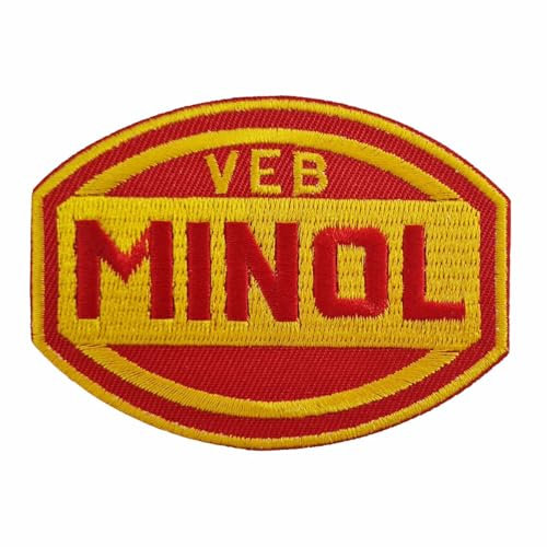Aufnäher Aufbügler Patch VEB Minol DDR IFA Nutzfahrzeuge Benzin gemisch Osten