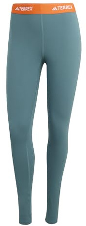 adidas Damen Multi Synthetic Base layer Tights, preloved teal, M