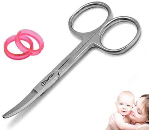 AFTREN Ciseaux à ongles pour bébé Coupe-ongles de sécurité Coupe-ongles pour bébé Outil de manucure pratique en acier inoxydable pour soins des ongles