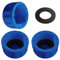 Lyeteung 3 Pezzi G3/4 Tappi Tubi in PVC Rotondi Filettatura Femmina, Tappo Filettato in PVC, Tappo di Chiusura Lavatrice, con Rondella in Gomma, per Sigillare Giunti Estremità dei Tubi, Blu