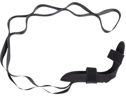 MAYANGYANG Yoga Gurt Fuß- und Wadenstrecker, 7 Schlaufen, Yoga-Stretching-Gurt Yogagurt(Noir)