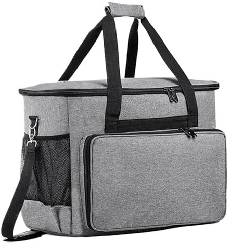 MOUNTTU Nähzubehör Nähtasche Nähmaschinentasche, Nähmaschinenkoffer mit großer Kapazität, mit Schultergurt, Griff und Reißverschluss Nähtasche, universelle Aufbewahrungsmaterialien für Nähzubehör