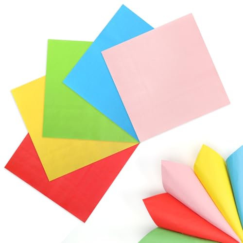 PARTY GO 50 Pcs 9 Multi-Color Paper Napkins for Dinner and Dessert, Disposable Plates Party Supplies Pack for Graduation Holiday Wedding Birthday Party Decorations (Red Yellow Blue Green Pink)