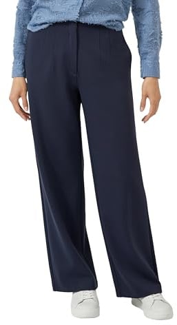 s.Oliver Elastische Stoffhose mit High Rise und weitem Bein
