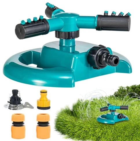 Gartenregner 360-Grad-Rotation, Weitreichende Flächenabdeckung