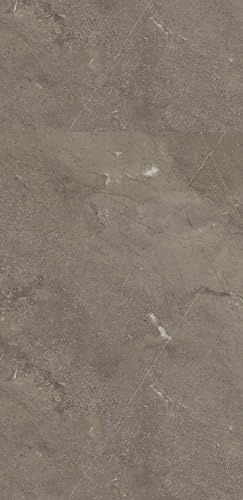 AMON Wandpaneele 122x244cm in Natur-Steinoptik (Vulcano Brown) ideal als Duschrückwand Badrückwand Küchenrückwand TV-Rückwand Dusch- Bad- Wand-Verkleidung aus 3mm PVC Wasserdicht Wasserfest
